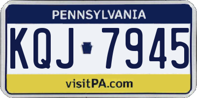 PA license plate KQJ7945