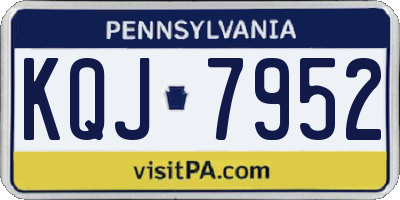 PA license plate KQJ7952