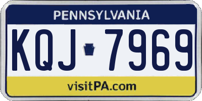 PA license plate KQJ7969
