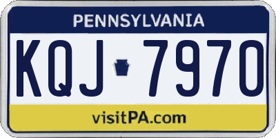 PA license plate KQJ7970