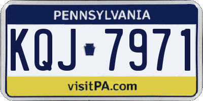 PA license plate KQJ7971