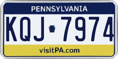 PA license plate KQJ7974