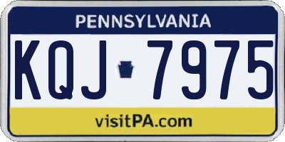 PA license plate KQJ7975