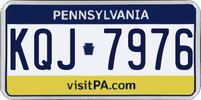 PA license plate KQJ7976