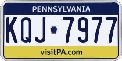 PA license plate KQJ7977