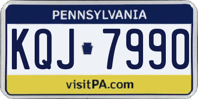 PA license plate KQJ7990