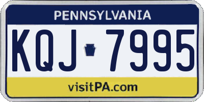 PA license plate KQJ7995