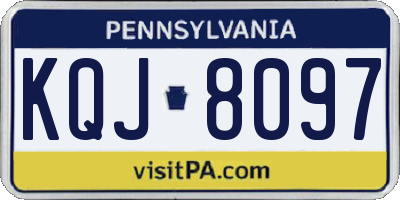 PA license plate KQJ8097