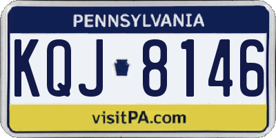 PA license plate KQJ8146