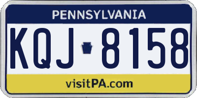 PA license plate KQJ8158