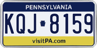 PA license plate KQJ8159