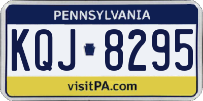PA license plate KQJ8295