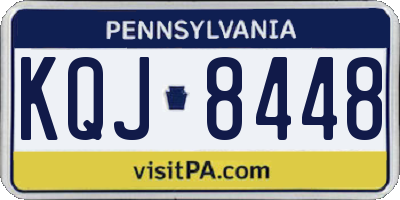 PA license plate KQJ8448