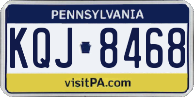 PA license plate KQJ8468