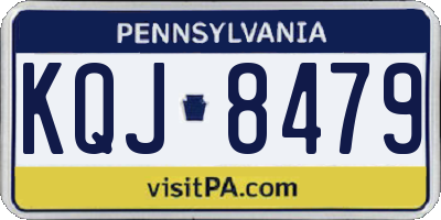 PA license plate KQJ8479
