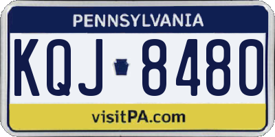 PA license plate KQJ8480
