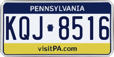 PA license plate KQJ8516