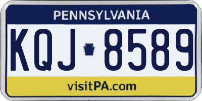 PA license plate KQJ8589