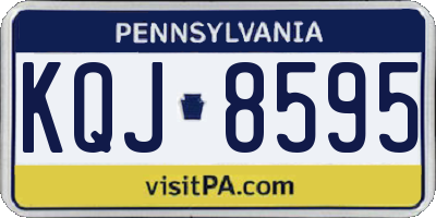 PA license plate KQJ8595