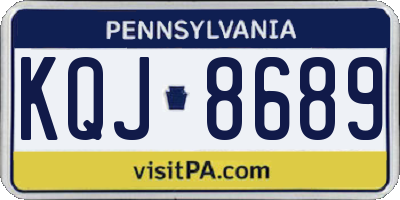 PA license plate KQJ8689
