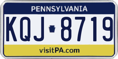 PA license plate KQJ8719