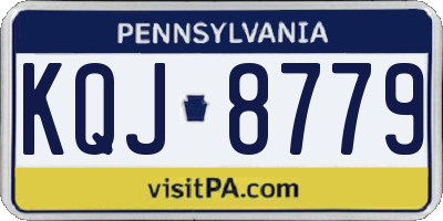 PA license plate KQJ8779