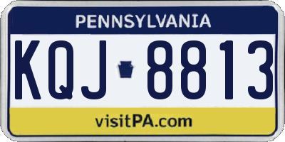 PA license plate KQJ8813