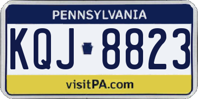 PA license plate KQJ8823