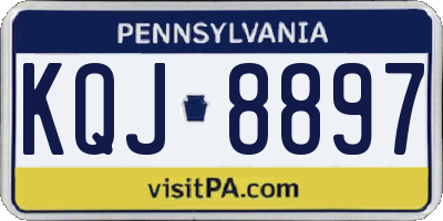 PA license plate KQJ8897