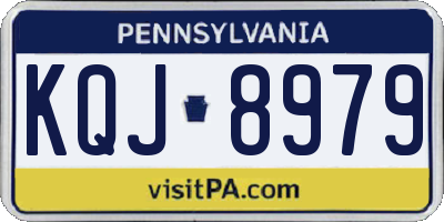 PA license plate KQJ8979