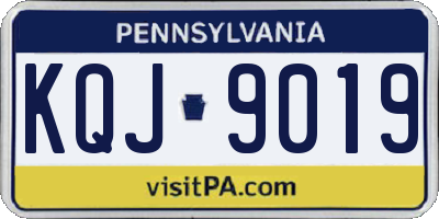 PA license plate KQJ9019