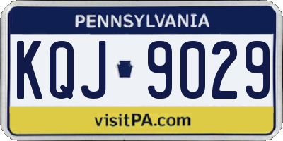 PA license plate KQJ9029