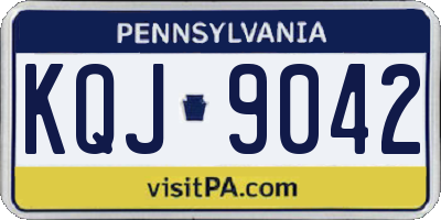 PA license plate KQJ9042