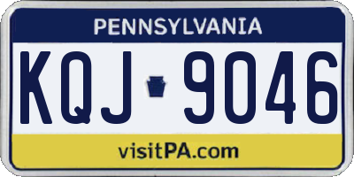 PA license plate KQJ9046