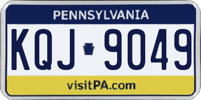 PA license plate KQJ9049