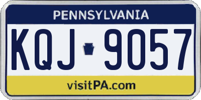 PA license plate KQJ9057