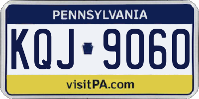 PA license plate KQJ9060