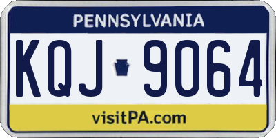 PA license plate KQJ9064
