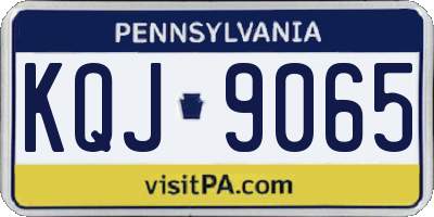 PA license plate KQJ9065