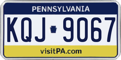 PA license plate KQJ9067
