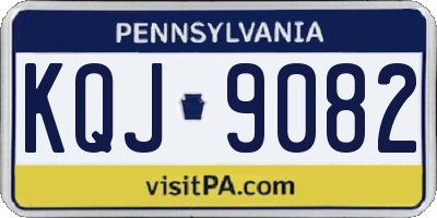 PA license plate KQJ9082