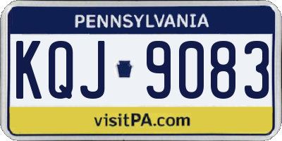 PA license plate KQJ9083