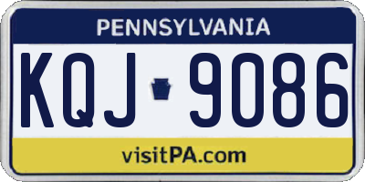 PA license plate KQJ9086