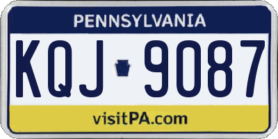 PA license plate KQJ9087