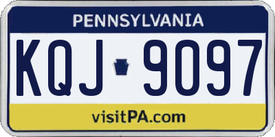 PA license plate KQJ9097