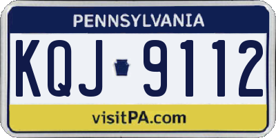 PA license plate KQJ9112