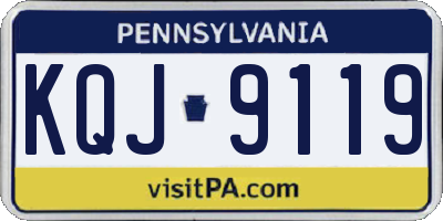 PA license plate KQJ9119