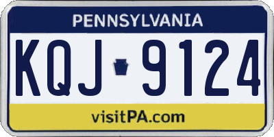 PA license plate KQJ9124