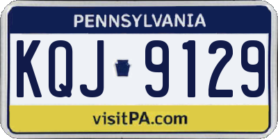 PA license plate KQJ9129