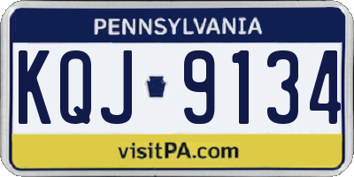PA license plate KQJ9134